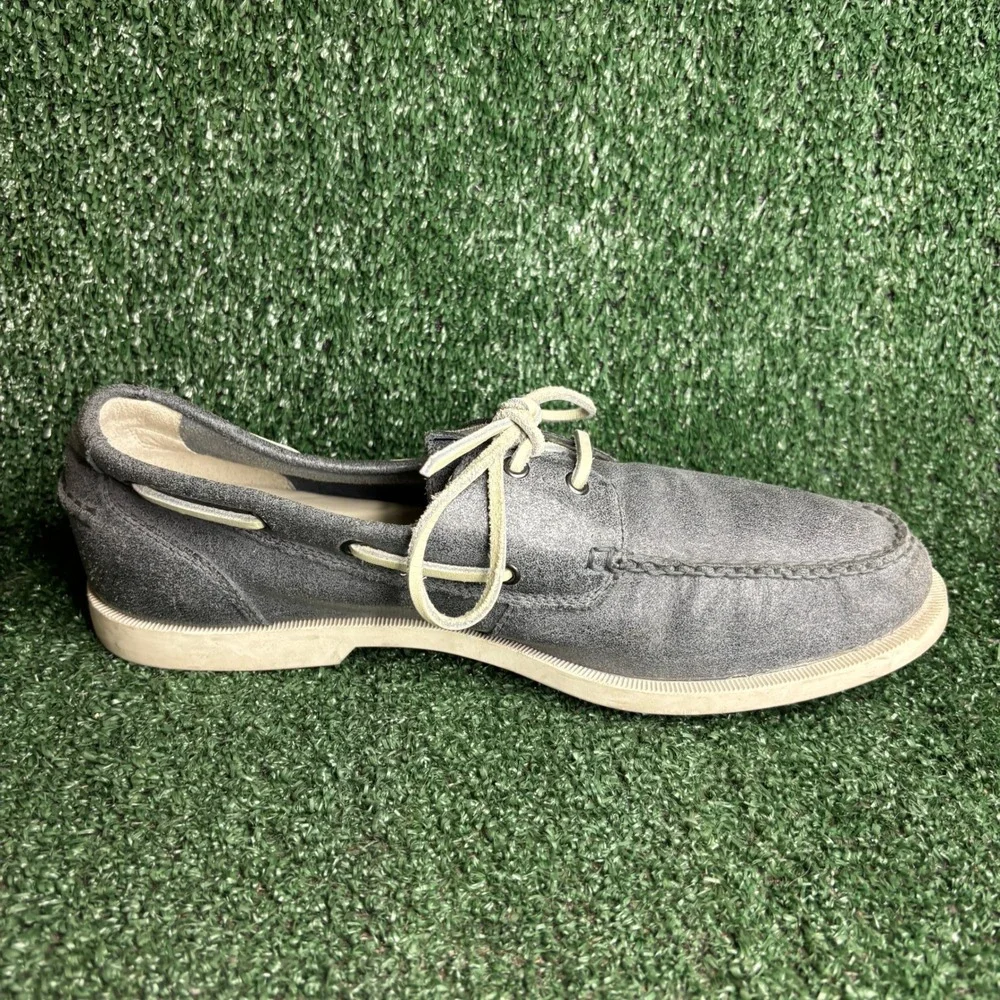 Cole Haan Yacht Club Suede Moc‎ Toe Nautical Boat Shoes Grey Mens Size 11.5 M